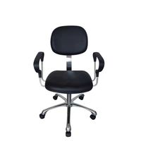 Chaise de bureau pivotante en matériau PU, chaise ergonomique antistatique ESD, tabouret portable pour l'école et l'hôpital, design moderne