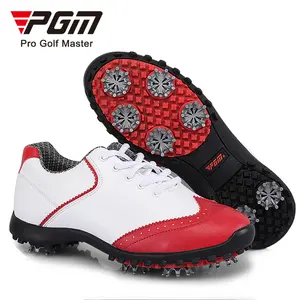 PGM女士时尚设计超细纤维防水高尔夫球鞋彩色快速贴合