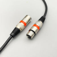 Microphone XLR audio mâle vers femelle 3 broches isolé en PVC ISO9001/CE/ROHS pour câble d'alimentation