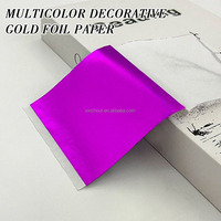 30 Feuilles de Papier Doré Multicolore pour Artisanat, Bricolage, Dorure, Décoration et Cadres