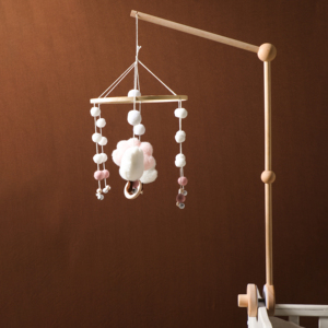 Supporto per Mobile da Culla in Legno di Faggio Naturale, 33 Pollici Regolabile, Certificato CPC CE, Decorazione per Cameretta, <span class=keywords><strong>Regalo</strong></span> Montessori per Neonati - Product Image 6