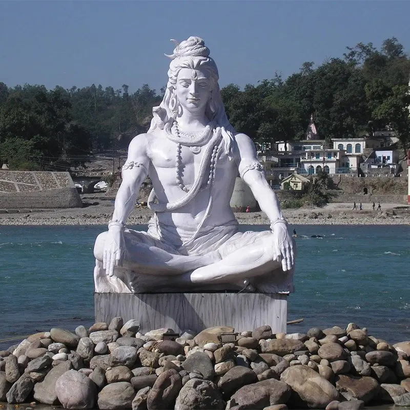 Estatua de bronce del Gran Señor, escultura de Matel Parbati, nepalí, Adiyogi, Shiva, Dios indio