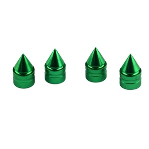 Tapas de válvula cónicas de aleación de aluminio para neumáticos sin cámara de automóviles y motocicletas, con boca americana, de acero inoxidable, coloridas - Product Image 2