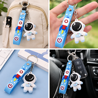 Porte-clés personnalisé en PVC 3D, porte-clés en métal dessin animé, cadeau souvenir, breloque pour clés de voiture et sacs d'école