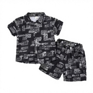Nouvel Ensemble Décontracté d'Été pour Garçons, Tenue Deux Pièces Tendance à Manches Courtes avec Motifs Dessins Animés, Vêtements de Marque pour Bébés et Enfants - Product Image 1