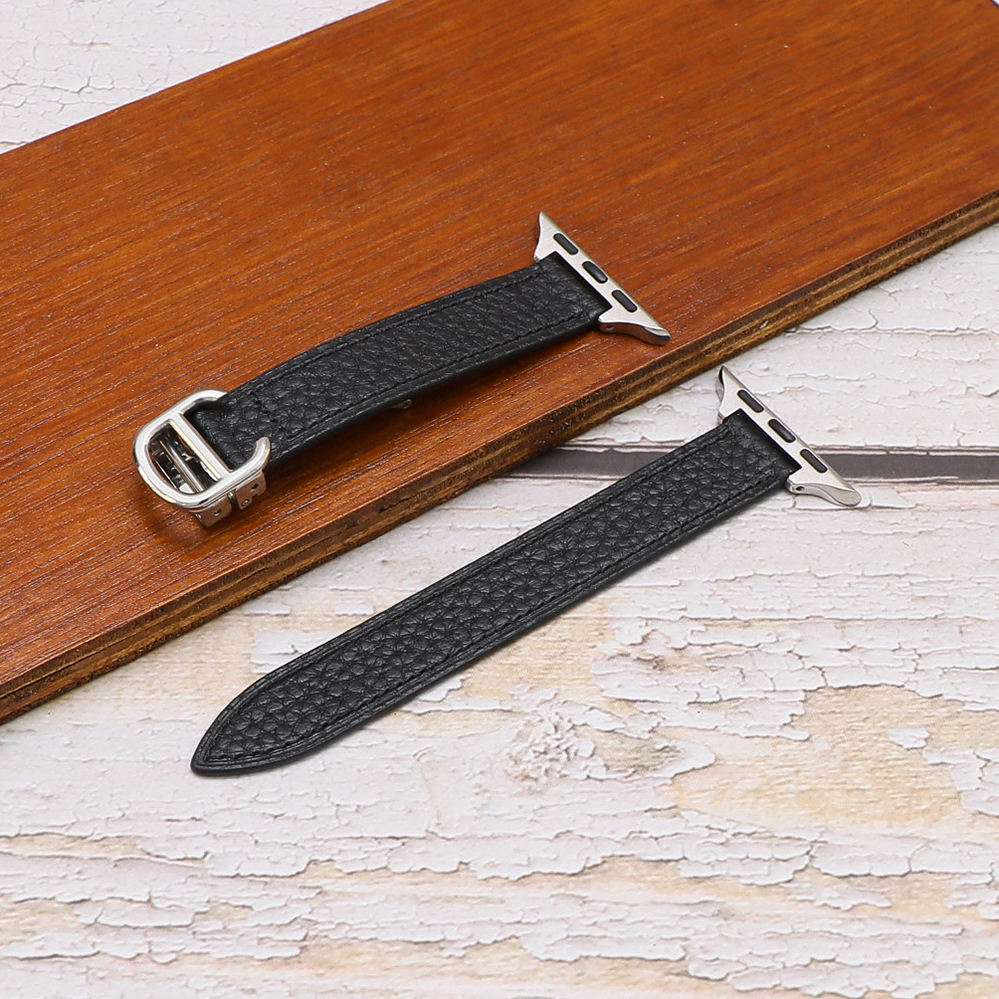 Black with litchi pattern