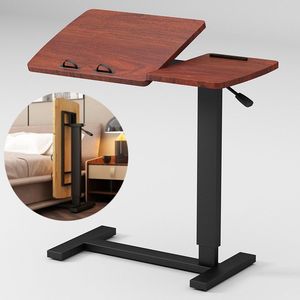 Dizüstü bilgisayar masası pnömatik kaldırma ayaklı masa yüksekliği ayarlanabilir çalışma masası başucu tembel masa kaldırma masası - Product Image 5