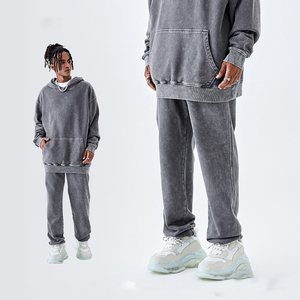 <span class=keywords><strong>Pantalones</strong></span> y <span class=keywords><strong>Pantalones</strong></span> Deportivos para Hombre con Logotipo Personalizado, <span class=keywords><strong>Pantalones</strong></span> Deportivos <span class=keywords><strong>Acampanados</strong></span> Lavados al Ácido de Alta Calidad de 350 g/m² - Product Image 3