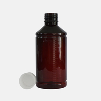 Flacon de liquide oral en PET de 250ml avec bouchon à vis et pompe-certifié GMP pour sirop de jus de médecine inviolable