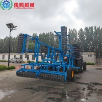 Machine agricole combinée personnalisée pour la préparation du sol, 3 plis, 6 mètres, pour la fragmentation et la préparation des terres, la culture
