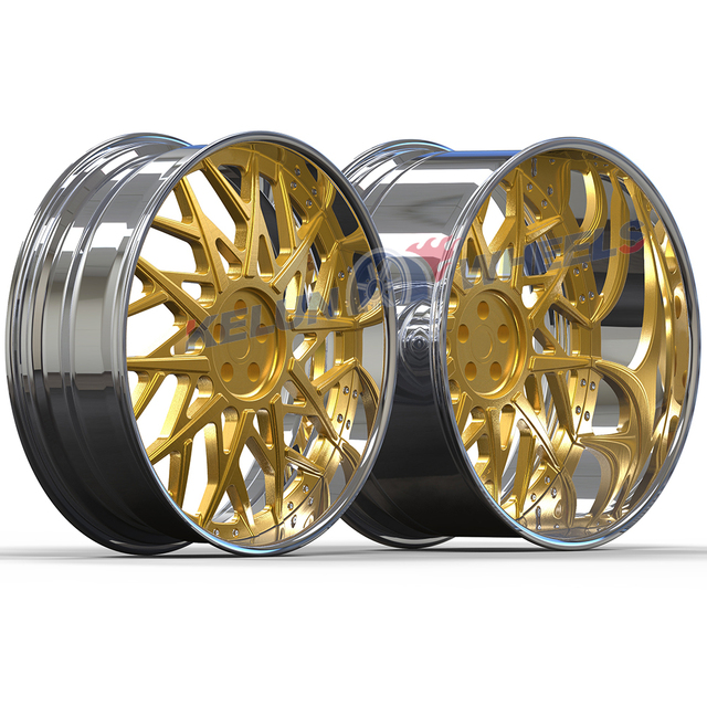 20/22/24/26/28 Inch 2/3 Piece Forged Alloy Concave Chrome Wheels