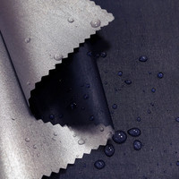 Tissu en taffetas 100% polyester 170T/190T/210T enduit d'argent, résistant à l'eau, imperméable, pour rideaux, sacs et bagages