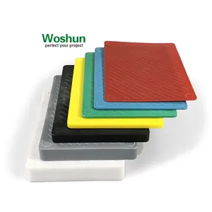 Woshun bantalan beton polos plastik Shims 150x100mm 100x75mm 1mm sampai 20mm ketebalan bantalan beton cor