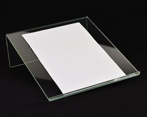 Espositore da Tavolo per Cartellini Prezzi con Bordo Frontale per Etichette Prodotti, Menu, Vetrine, Espositore in Acrilico per Discorsi, Supporto per Libri - Product Image 2