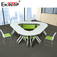 Table de séminaire pliante de conception moderne de haute qualité bureau de séminaire de salle de formation pratique pour la réunion