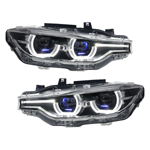 Pour <span class=keywords><strong>BMW</strong></span> Série 3 F30 F31 F35 F80 2013-2015, phare avant LED de type Spoon avec double lentille de projecteur, Plug & Play, étanche, mise à niveau - Product Image 1