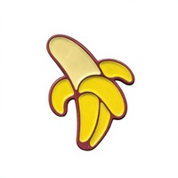 Badge publicitaire en émail coloré à motif crème glacée mignon