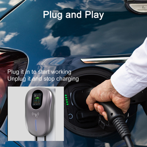 Chargeur de véhicule électrique bidirectionnel Type 1/<span class=keywords><strong>Tesla</strong></span> 40A 48A avec application, station de recharge EV IP65, chargeur AC domestique pour véhicule électrique - Product Image 4