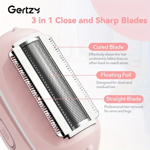 Afeitadora eléctrica USB para mujer, nuevo modelo, <span class=keywords><strong>depiladora</strong></span> de cuerpo completo indolora con carga de lámina, afeitado doméstico para uso doméstico y RV - Product Image 2