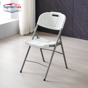 Chaise pliante durable pour banquet, chaise en plastique simple pliable, vente en gros de chaises de mariage pour événements - Product Image 1