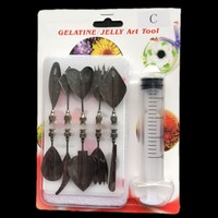 Aiguilles de modelage 3D en acier inoxydable pour fleurs en gelée, moules à gélatine, décoration florale, pâtisserie, gâteaux, desserts, roses, tulipes, pivoines