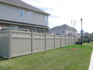 Vinyl <strong>Fence</strong> Panels <strong>Cover</strong> Privacy <strong>Fence</strong> Garden Board Wood Grain Stone White Pvc Plastic Fencing, Trellis &amp; Gates Outdoor Support - Product Image 2