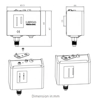 Pressostat industriel JIRS pour eau, à membrane réglable mécaniquement, pour pompe et conduite d'eau, contrôle automatique, vente en gros OEM