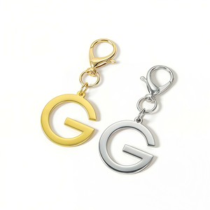 <span class=keywords><strong>Porte</strong></span>-<span class=keywords><strong>clés</strong></span> personnalisé en forme de lettre G, motif dessin animé, plaqué or/argent, en alliage de zinc, breloque de sac, cadeau découpé à l'emporte-pièce - Product Image 3