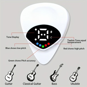 <span class=keywords><strong>Guitarra</strong></span> eléctrica 2 en 1, guitarras folclóricas, ukeleles, afinadores, <span class=keywords><strong>calibrador</strong></span> <span class=keywords><strong>de</strong></span> paso multiusos, 12 tonos, Temperamento igual, alimentado por batería - Product Image 2