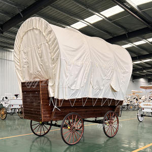 Disponible à un prix abordable Chariot unique mobile Glamping Chariot de tente Chariot de luxe extérieur Hôtel Camping Wagon Tente - Product Image 3