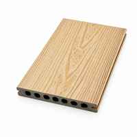 Planche de terrasse creuse antidérapante imperméable en ASA co-extrudé de 3e génération KSL pour jardin et cuisine (1400x200mm)