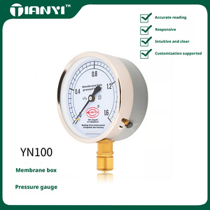 Manómetro <span class=keywords><strong>de</strong></span> Presión <span class=keywords><strong>de</strong></span> Cápsula Beijing Putte YE60, <span class=keywords><strong>un</strong></span> Manómetro para Presión <span class=keywords><strong>de</strong></span> Agua, Aire y Aceite, 0-100kPa - Product Image 6