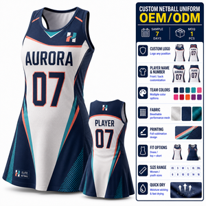 Seragam Netball Custom Label Pribadi, Gaun Seragam Netball Custom untuk Klub Netball - Product Image 1