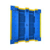 Palette en plastique avec renforts en acier, robuste, empilable, tailles personnalisées pour usage en entrepôt