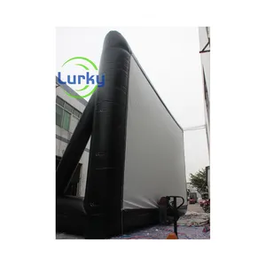 Pantalla de aire inflable grande para cine al aire libre, pantalla de proyector inflable para exteriores, pantalla de película de cine de proyección inflable
