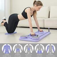Planche de Pilates portable et pliable multifonctionnelle pour l'entraînement physique en extérieur, à domicile, en voyage, pour le renforcement du tronc et l'équilibre