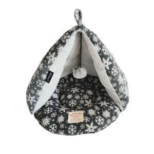 Tenda per animali domestici Super morbida per cani di piccola taglia per animali domestici con letto per gatti lavabile da interni con ingresso inferiore in pelliccia sintetica in pile stampato in tessuto - Product Image 6