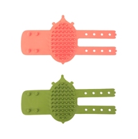 Peigne pour chat Dally Tickle Peigne de reliure de jambe de table pour animaux de compagnie Peigne de massage en silicone adhésif pour coin de chat