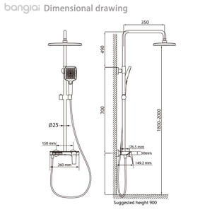 Pull Out Basin Faucet Shower Sets Jet Shower Modern Shower Set Wallmounted Shower Luxury Shower Shower Panel - Product Image 6