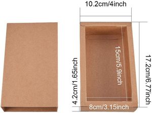 Kraft giấy MACHE Hộp ngăn kéo cho đồ trang sức xà phòng Kẹo & Wedding party favors cho Giáng sinh bao bì Quà Tặng moq 50 cái - Product Image 2
