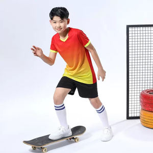 Toptan çabuk kuruyan erkek ve kız eğitim öğrenciler için futbol formaları futbol takım elbise oyunları formaları - Product Image 1