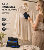 Défroisseur Vapeur Portable à Écran Numérique avec Tête Rotative pour Vêtements