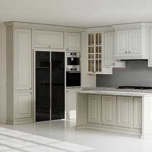 Luxury All Home <span class=keywords><strong>Design</strong></span> Gỗ Long Island Shaker Tủ Bếp Trắng Với Tủ Giặt - Product Image 3
