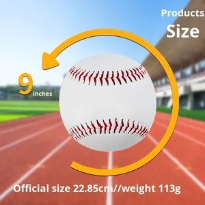 Bóng chày cứng lõi nút chai 9 inch số 9, chất liệu PVC, dùng tập luyện, an toàn cho trẻ em, thanh thiếu niên và học sinh, có thể in logo tùy chỉnh - Product Image 3