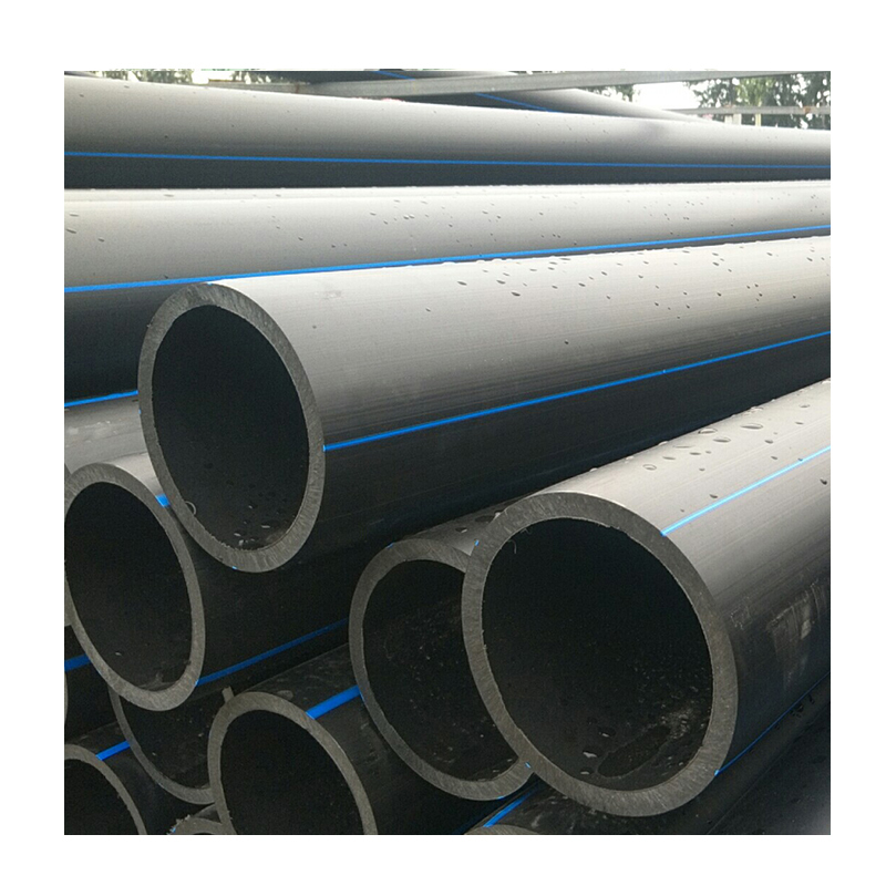 HDPE קוטר גדול PE100 פוליאתילן צינור מים במפעל 63 מ""מ 140 מ""מ 200 מ""מ 250 מ""מ 280 מ""מ 450 מ""מ 630 מ""מ 800 מ""מ