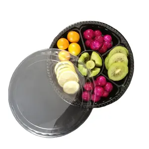 Plateau d'emballage de fruits avec séparateurs Boîte de rangement de fruits en plastique PET en plastique de qualité alimentaire Plateaux en plastique sur mesure Cpet Tray