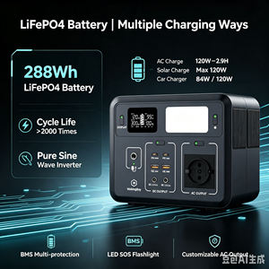 สถานีไฟฟ้าสำรองแบบพกพาสำหรับบ้าน 3000W 5376Wh LiFePO4 สำหรับออสเตรเลีย รองรับพลังงานแสงอาทิตย์ - Product Image 4