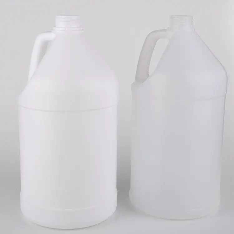 Produttore 1 gallone HDPE Nature Color tanica contenitore di forma rotonda secchio di plastica liquido per acqua