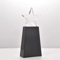 Trophée en cristal K9 en gros pour récompenses d'entreprise, plaque personnalisée avec logo gravé, style ange, motif rayé, finition polie