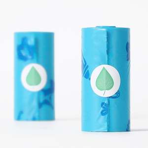 Sac à déjections canines jetable parfumé, personnalisable et imprimable, respectueux de l'environnement, en rouleau unique - Product Image 2